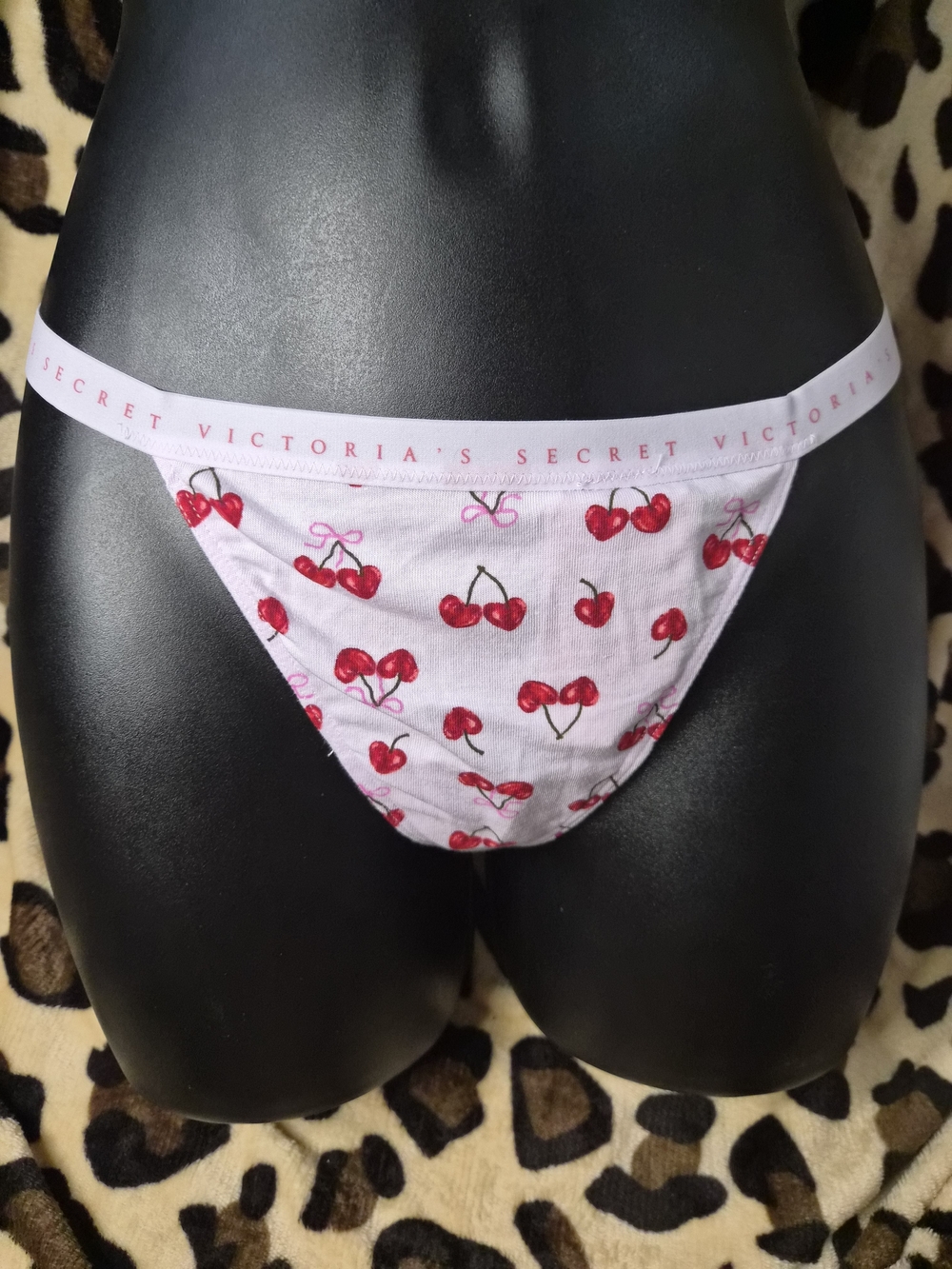 Victoria's Secret Pink Cherry Print Vstring